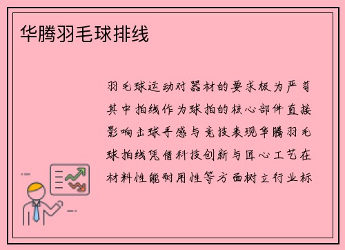华腾羽毛球排线